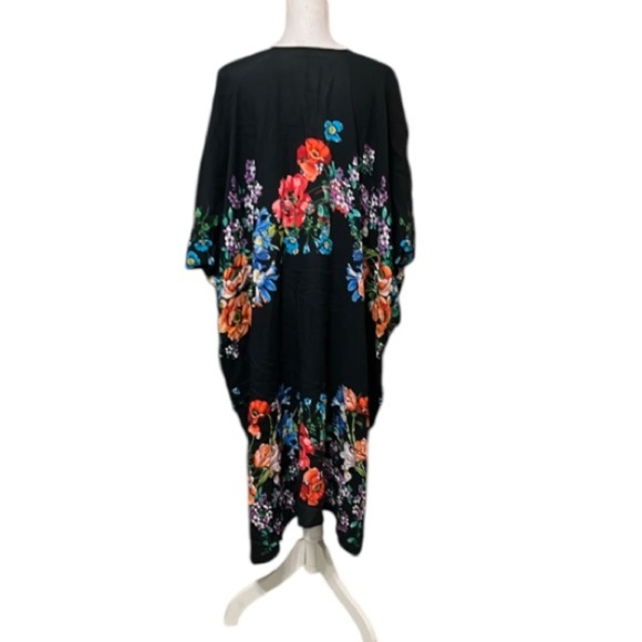 Johnny Was Flower Arch Midi Kimono Tie at waist or just above CoverUp  L - XL - Picture 4 of 13